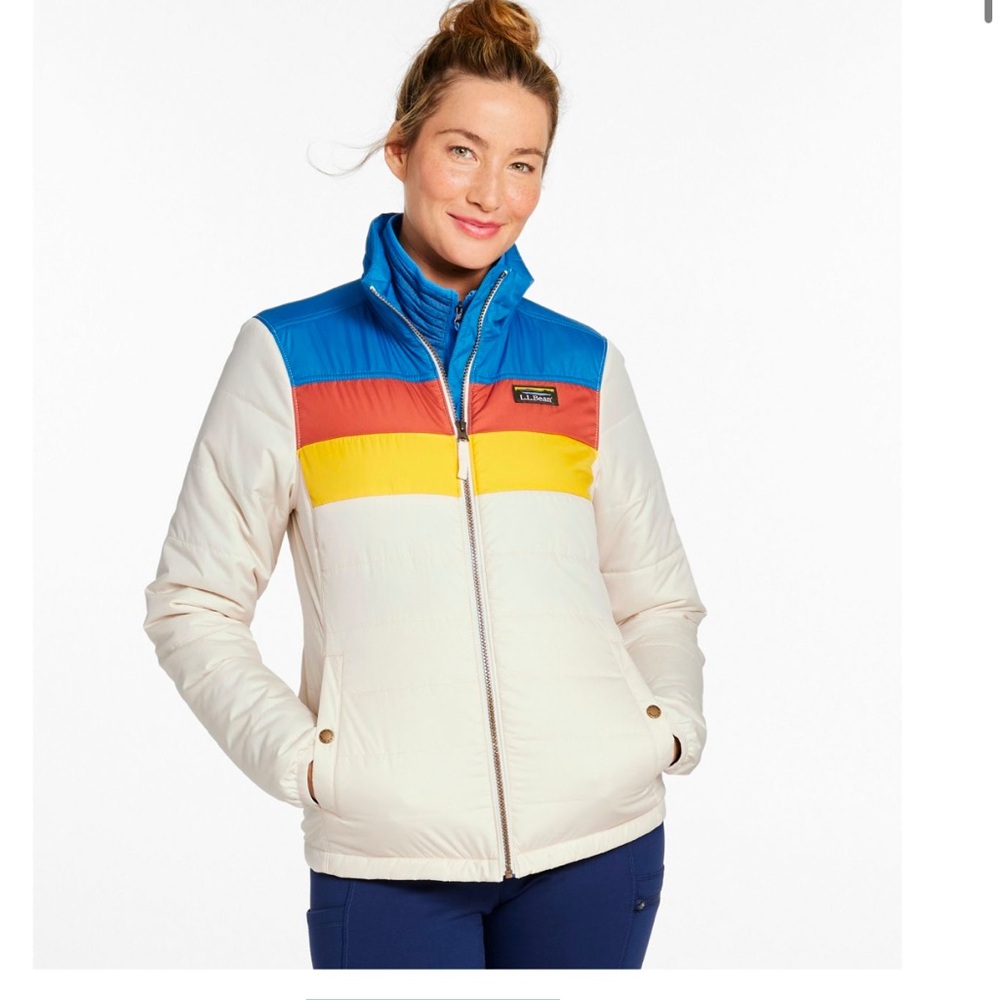 LL Bean Women's Mountain Classic Puffer Jacket, Colorblock